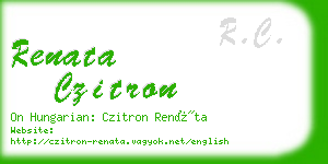 renata czitron business card